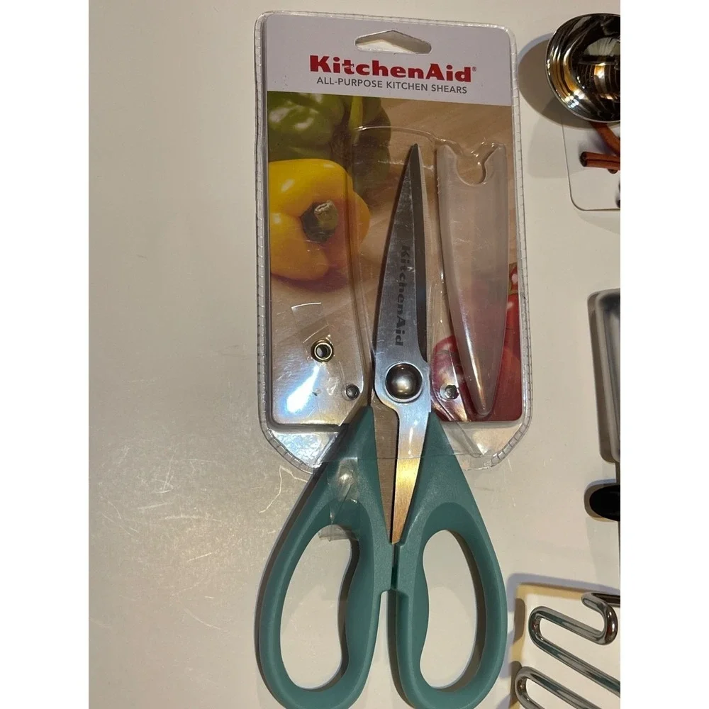 KitchenAid Kitchen Tool Gadget Set 8pc Aqua Sky Blue Stainless Steel New Trendy